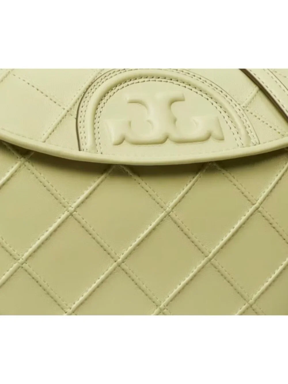 AUTH Tory Burch Olive Fleming Crescent Shoulder Bag- NEW WITH TAGS